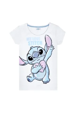 Women's Disney Lilo And Stitch We Love Stitch Long Pyjama Set -All Ages Fashion 10A scaled