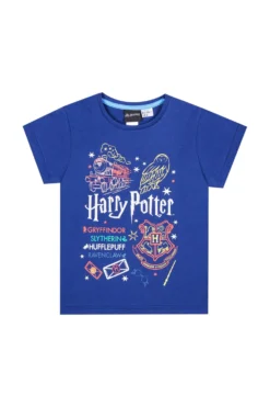 Girls Harry Potter Hedwig Hogwarts BlueLong Pyjamas W21 -All Ages Fashion 17A scaled