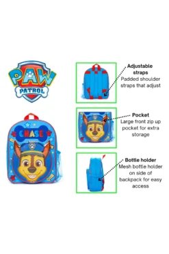 BoysPaw Patrol Chase Blue Backpack Nursery School Rucksack 12 BoysPaw Patrol Chase Blue Backpack Nursery School Rucksack -All Ages Fashion 1 00ae4457 8d6d 4b52 84d2 481c32a954ed