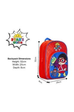 Ryans World Colorful Ninja Backpack For Boys Girls Unisex Nursery School 13 Ryans World Colorful Ninja Backpack For Boys Girls Unisex Nursery School -All Ages Fashion 2