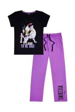 Women's Disney Villains It's Good To Be Bad Long Pyjama Set -All Ages Fashion 25C scaled