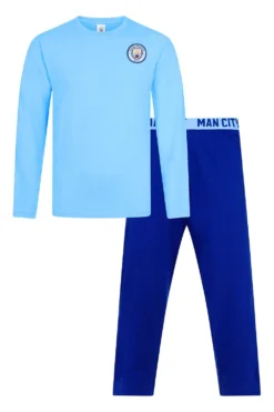 Mens Manchester City Football Club Long Pyjamas 10 Mens Manchester City Football Club Long Pyjamas -All Ages Fashion 30866 1270 3 SET