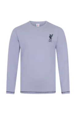 Mens Official Liverpool Football Club Grey Long Pyjamas -All Ages Fashion 30872 1441 1