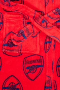 Boys Official Arsenal F.CRed Dressing Gown -All Ages Fashion ARSENALGOWN03 scaled