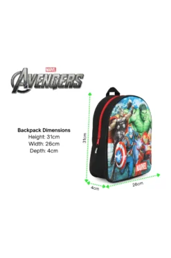 Official Marvel Avengers 3D Backpack Iron Man Hulk Thor Captain America 17 Official Marvel Avengers 3D Backpack Iron Man Hulk Thor Captain America -All Ages Fashion Avengers3Dbackpack2