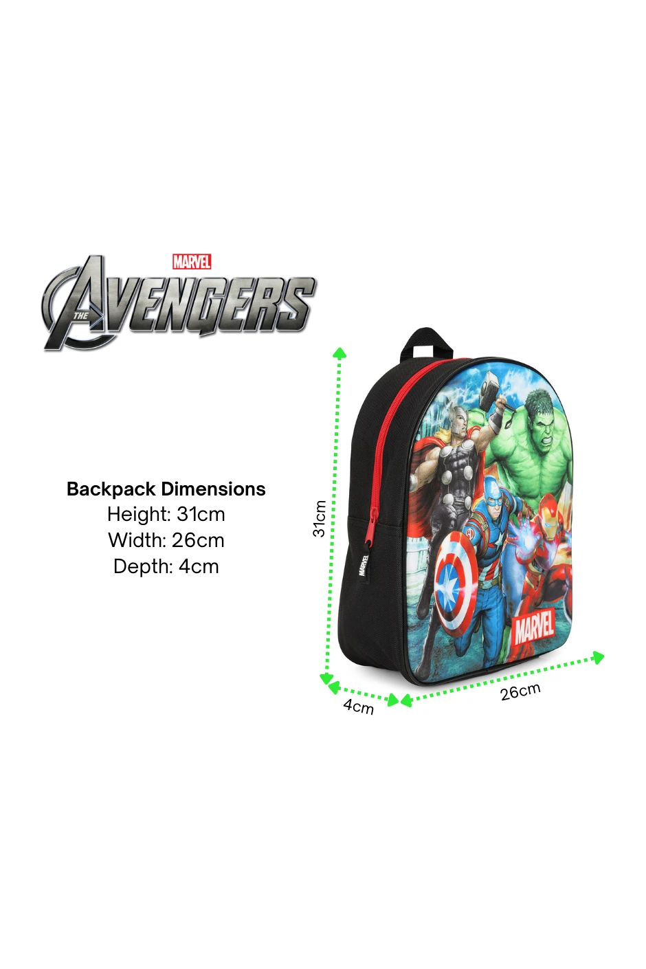 Official Marvel Avengers 3D Backpack Iron Man Hulk Thor Captain America 9 Official Marvel Avengers 3D Backpack Iron Man Hulk Thor Captain America - Image 9