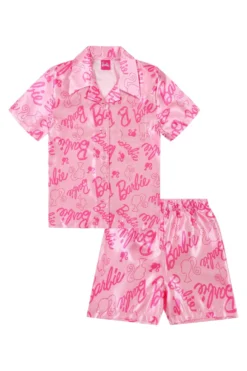 Women's Barbie Short Satin Silk Pyjama Set 11 Women's Barbie Short Satin Silk Pyjama Set -All Ages Fashion Barbieshort scaled