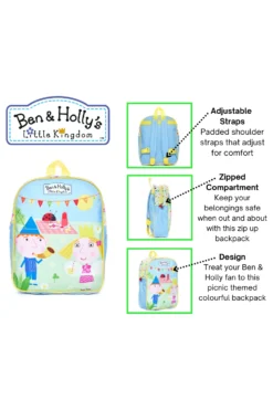 Ben And Holly Backpack Nursery School Rucksack -All Ages Fashion Ben Hollybackpack1