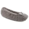 Women's Grey Fluffy Ballet Slippers