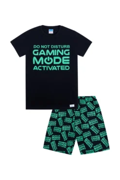 Gaming Mode Green ActivatedShort Pyjamas -All Ages Fashion GAME03 scaled