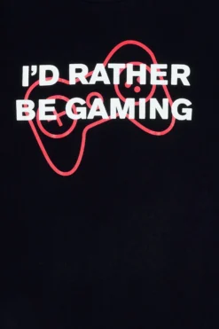 I'd Rather Be Gaming Woven Red Long Pyjamas -All Ages Fashion GAMING05 scaled