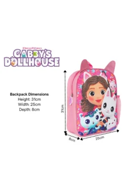 Gabby's Dollhouse Backpack, Kids Backpack, Schoolbag, Rucksack Pink -All Ages Fashion GabbyDollhouseBackpack1