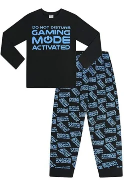 Gaming Mode Blue Activated Long Pyjamas -All Ages Fashion GamingModeBlueLong