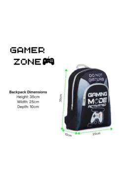 Do Not Disturb Gaming Mode Activated School Bag, Kids Boys Gamer Backpack -All Ages Fashion Gamingmodebackpack2