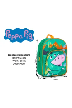 George Pig Bag Toddler Backpack Boys For School Nursery, Dinosaur Roar! -All Ages Fashion Georgepigbackpack2