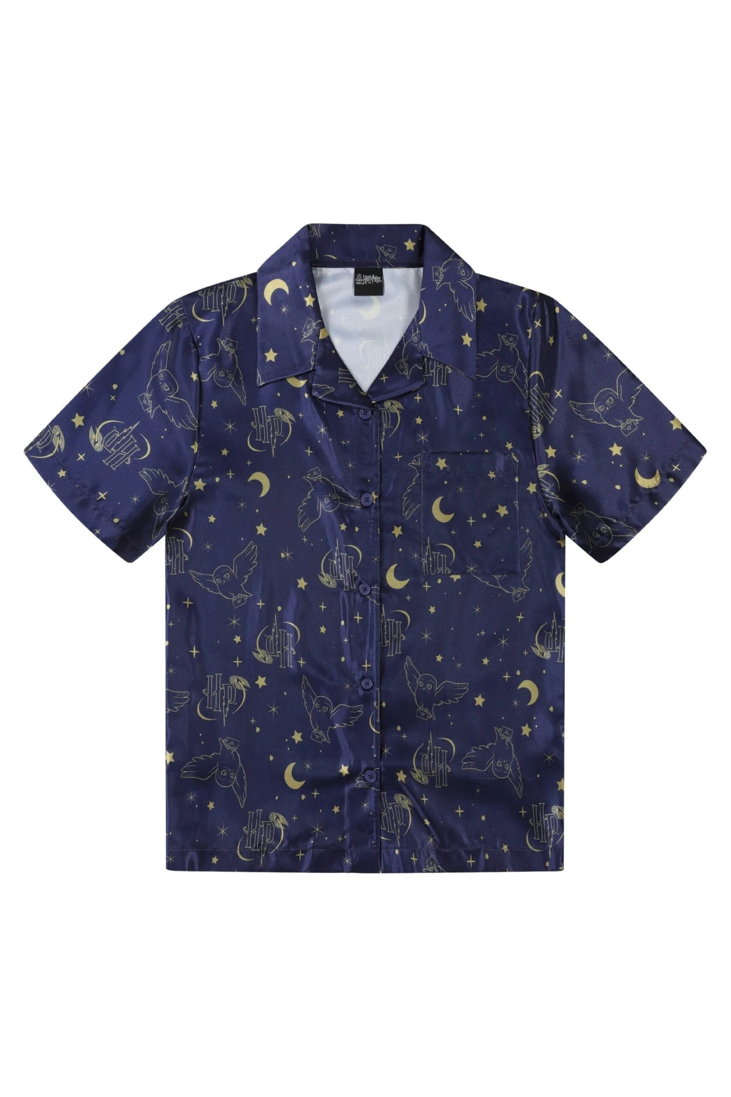 Women's Harry Potter Hedwig Short Satin Pyjama Set 4 Women's Harry Potter Hedwig Short Satin Pyjama Set - Image 4