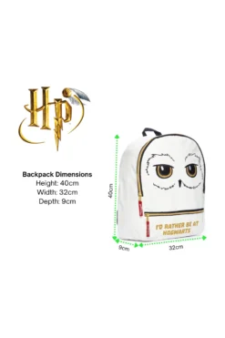 Harry Potter Children's Women's Hedwig Hogwarts Owl School Travel Bag Backpack Fits A4 File 13 Harry Potter Children's Women's Hedwig Hogwarts Owl School Travel Bag Backpack Fits A4 File -All Ages Fashion Hedwigbackpack2