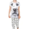 Dalmatian 3D Spotty Dog Long Girls Pyjamas Paw Print