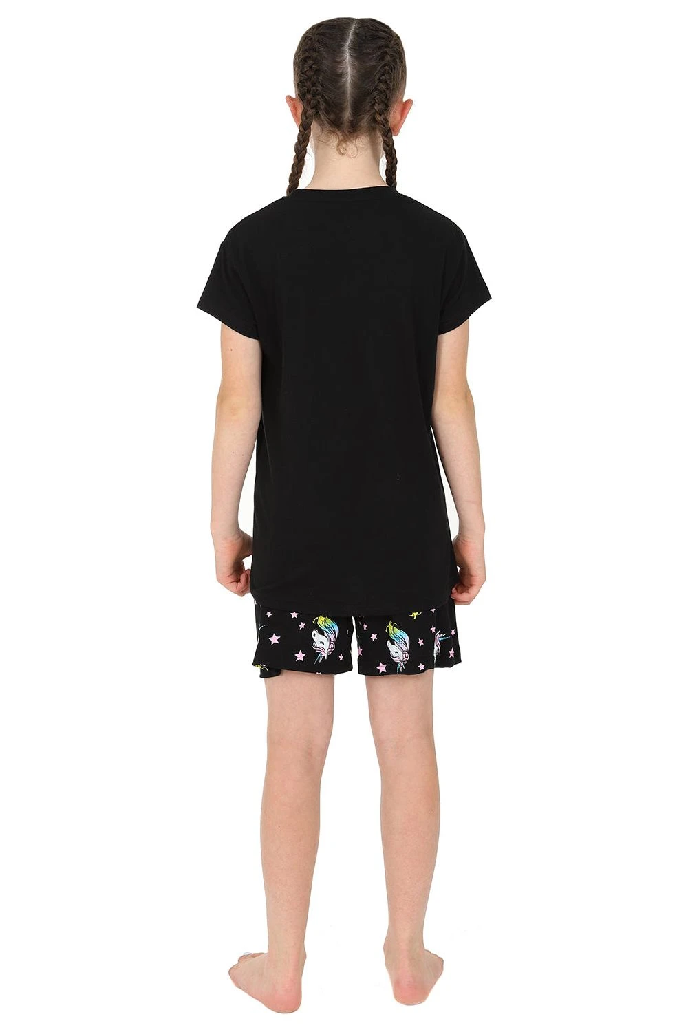 Girl's Born To Sparkle Unicorn Short Pyjamas 2 Girl's Born To Sparkle Unicorn Short Pyjamas - Image 2