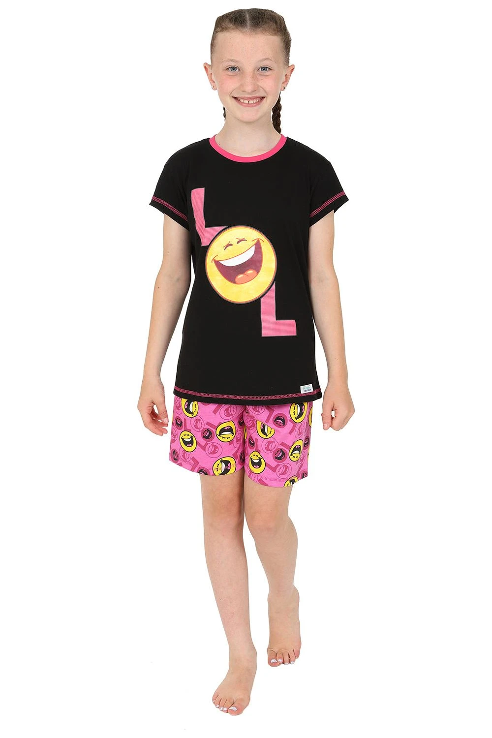 Girls LOL Laugh Out Loud Short Pyjamas 1 Girls LOL Laugh Out Loud Short Pyjamas