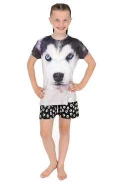 3D Husky Short Pyjamas