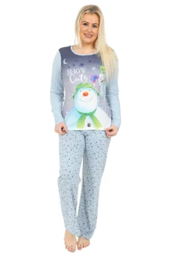 Official The Snowman And The Snowdog Matching Family Christmas Long Pyjamas -All Ages Fashion IMG 0488
