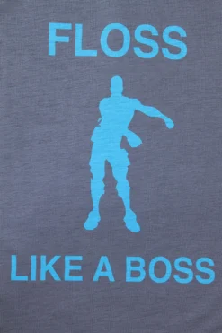 Floss Like A Boss Emote Dance Gaming Short Pyjamas Blue -All Ages Fashion IMG 1265