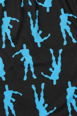 Floss Like A Boss Emote Dance Gaming Short Pyjamas Blue -All Ages Fashion IMG 1267