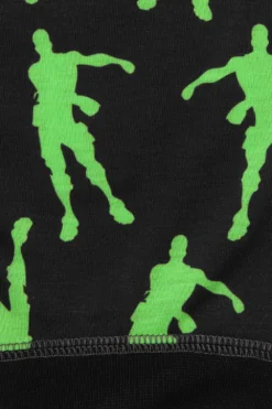 Floss Like A Boss Emote Dance Gaming Long Pyjamas Green -All Ages Fashion IMG 1279