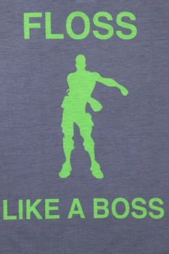Floss Like A Boss Emote Dance Gaming Short Pyjamas Green -All Ages Fashion IMG 1283