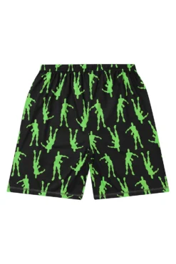 Floss Like A Boss Emote Dance Gaming Short Pyjamas Green -All Ages Fashion IMG 1284