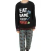 Boys Eat Game Sleep Repeat Long Pyjamas