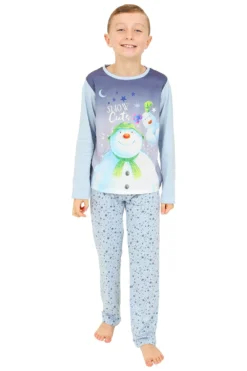 Official The Snowman And The Snowdog Matching Family Christmas Long Pyjamas -All Ages Fashion IMG 1972