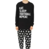 Eat Sleep Football Repeat Long Pyjamas