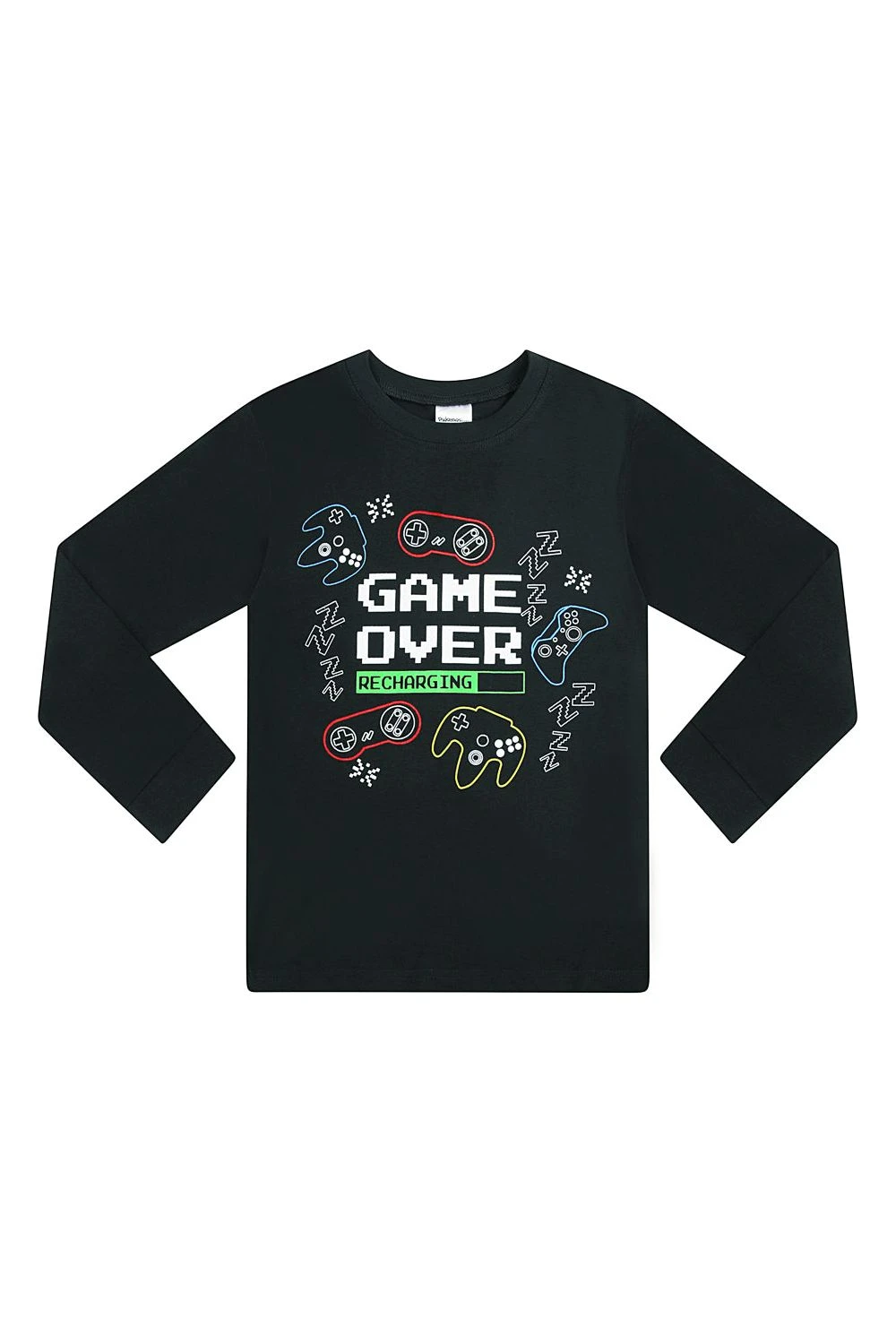 Game Over Recharging Gaming Black Cotton Long Pyjamas 4 Game Over Recharging Gaming Black Cotton Long Pyjamas - Image 4