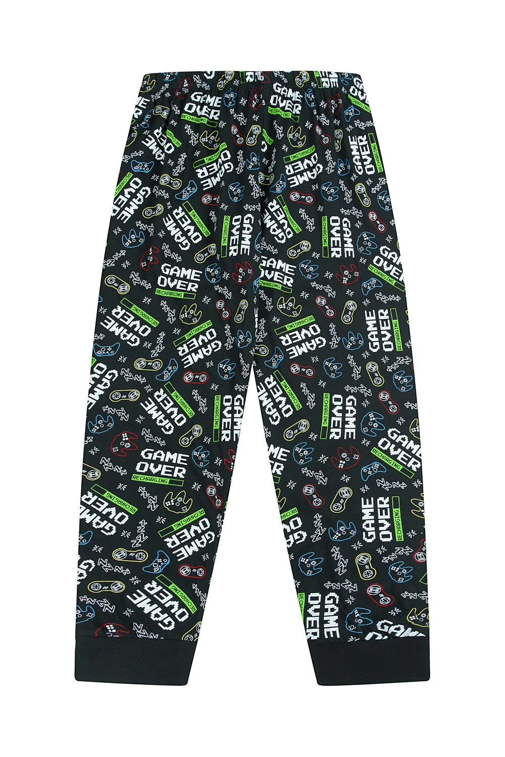 Game Over Recharging Gaming Black Cotton Long Pyjamas 6 Game Over Recharging Gaming Black Cotton Long Pyjamas - Image 6