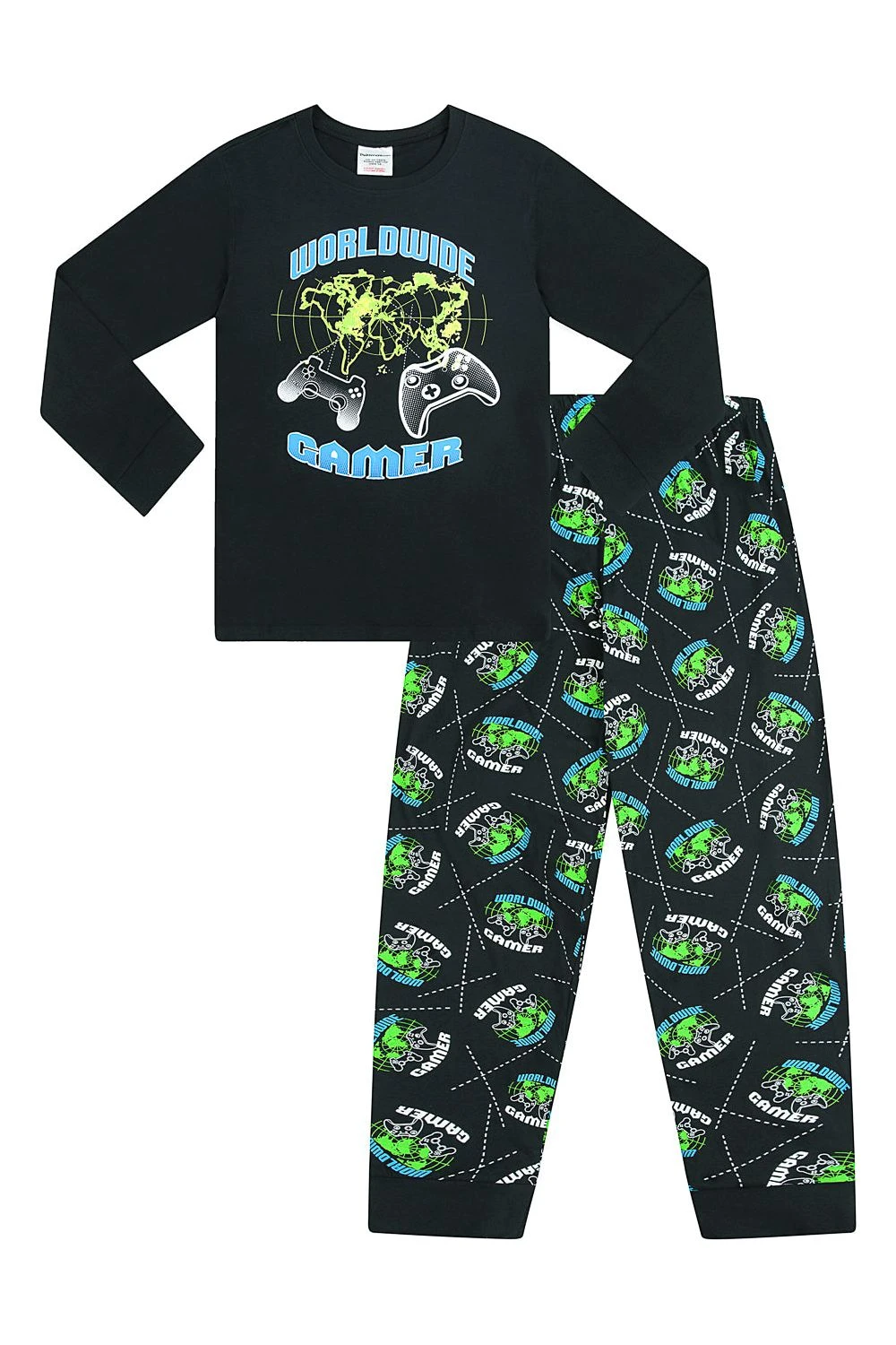 World Wide Gamer Cotton Boys Long Pyjamas 3 World Wide Gamer Cotton Boys Long Pyjamas - Image 3