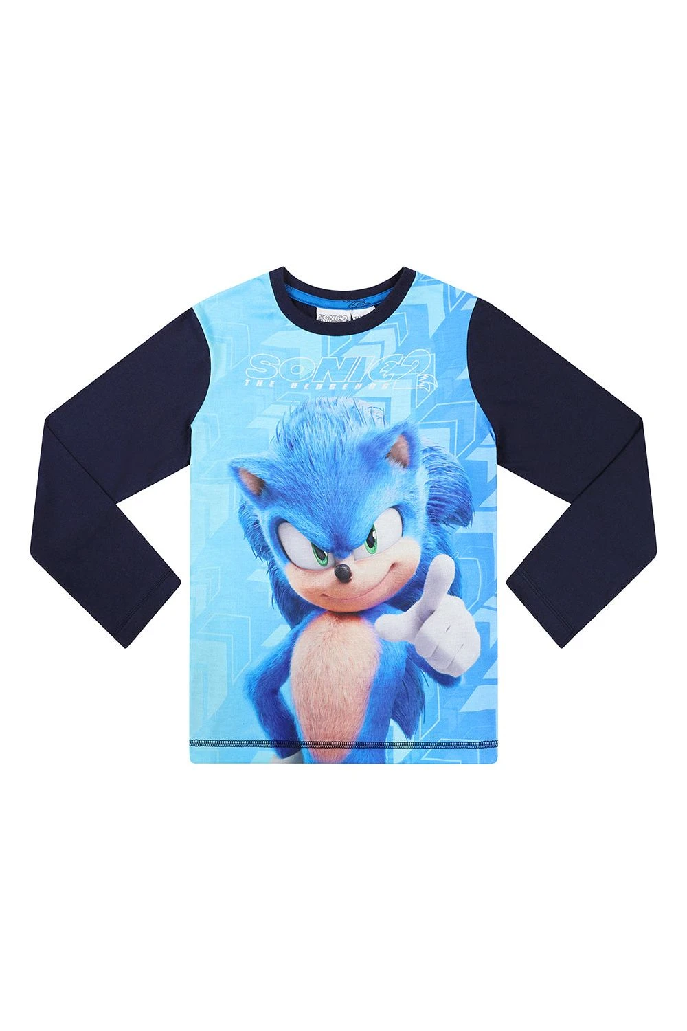 Boys Sonic The Hedgehog 2 Fast Fast Blue Long Pyjamas 3 Boys Sonic The Hedgehog 2 Fast Fast Blue Long Pyjamas - Image 3