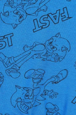 Boys Sonic The Hedgehog 2 Fast Fast Blue Long Pyjamas 12 Boys Sonic The Hedgehog 2 Fast Fast Blue Long Pyjamas -All Ages Fashion IMG 3080