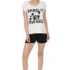 Women's Barely Awake Panda Short Pyjamas