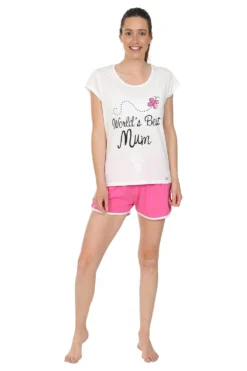Women's World's Best Mum Short Pyjamas