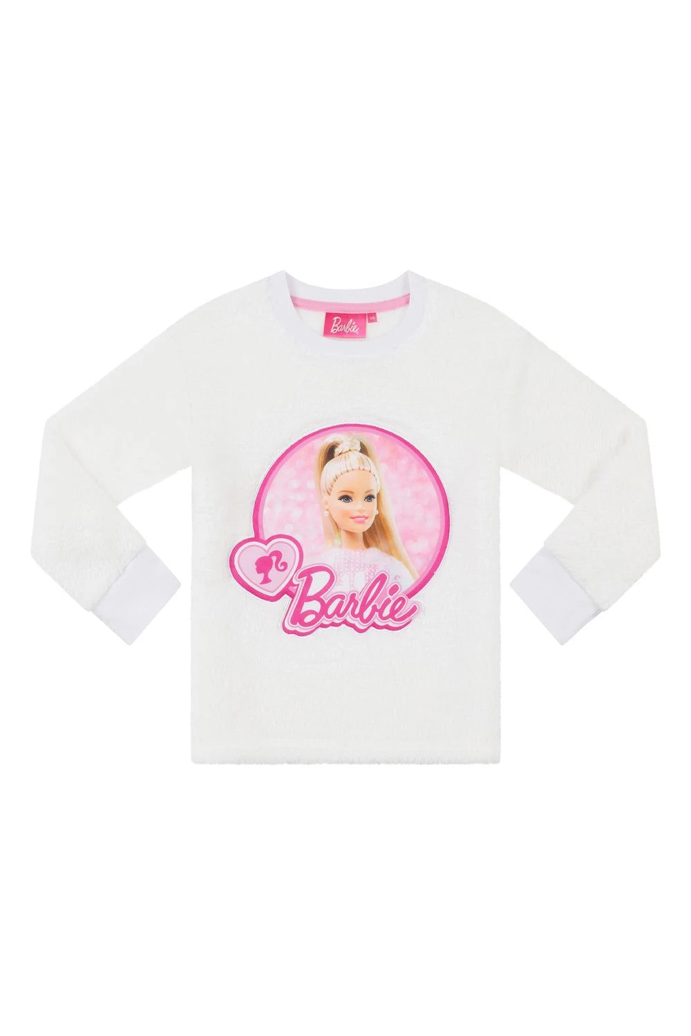 Barbie Girls Luxury Fleece Long Pyjama Set 3 To 9 Years 2 Barbie Girls Luxury Fleece Long Pyjama Set 3 To 9 Years - Image 2
