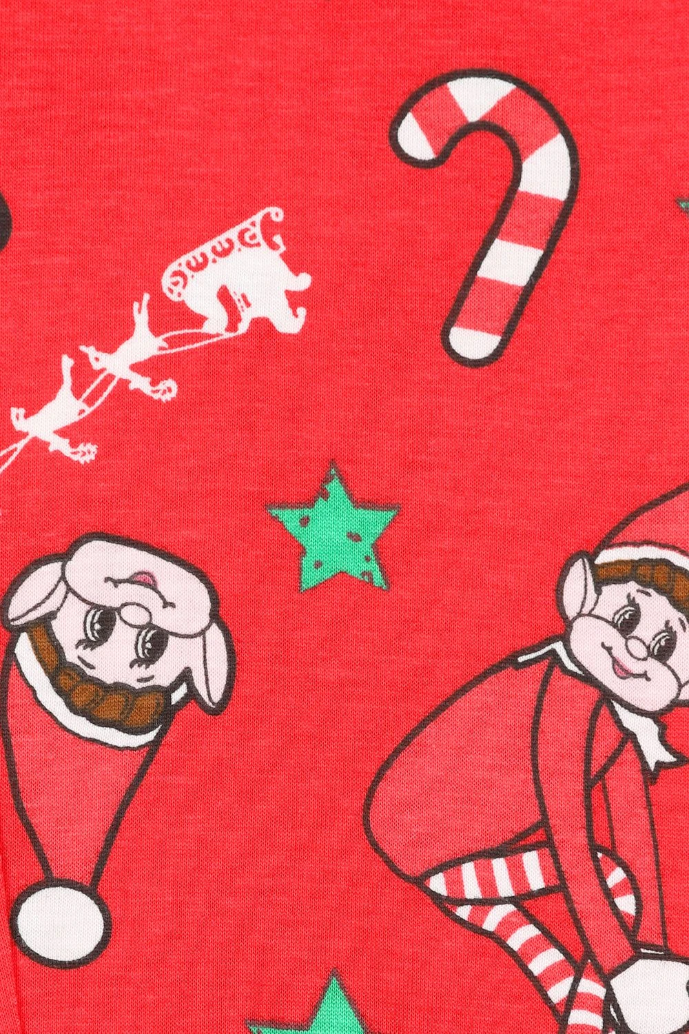 Official Elves Behavin' Badly Matching Family Christmas Long Pyjamas Red 11 Official Elves Behavin' Badly Matching Family Christmas Long Pyjamas Red - Image 11