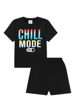Boys 'Chill Mode' Short Pyjamas -All Ages Fashion IMG 9167a