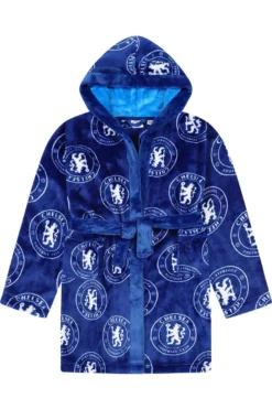 Chelsea F.C. Boys Official Dressing Gown Fleece Hooded Kids Robe W23 -All Ages Fashion IMG 9182 3bbc0d78 f670 4e34 ba19 d41c116581f1