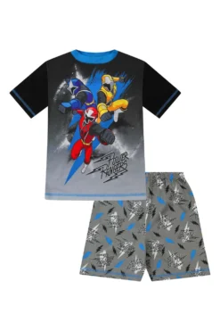 Boys Power Rangers Short Pyjamas