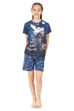 Harry Potter Pyjamas Hedwig Take Me Back To Hogwarts Short 7 To 16 Years