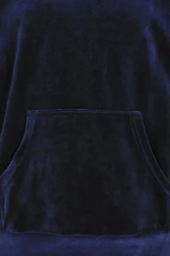 Women's Navy Velour Hooded Lounge Set Tracksuit -All Ages Fashion Navytracksuithoodie 1