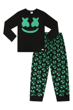 Marshmellow Gamer Youtuber Green Long Pyjamas