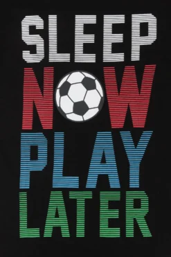 Boys Sleep Now Play Later Long Pyjamas -All Ages Fashion PJF200325 9